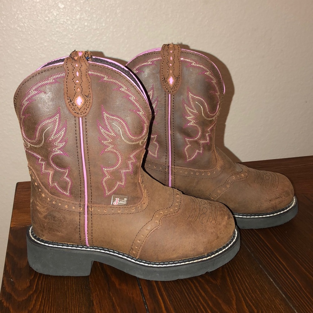 Justin steel toe boots